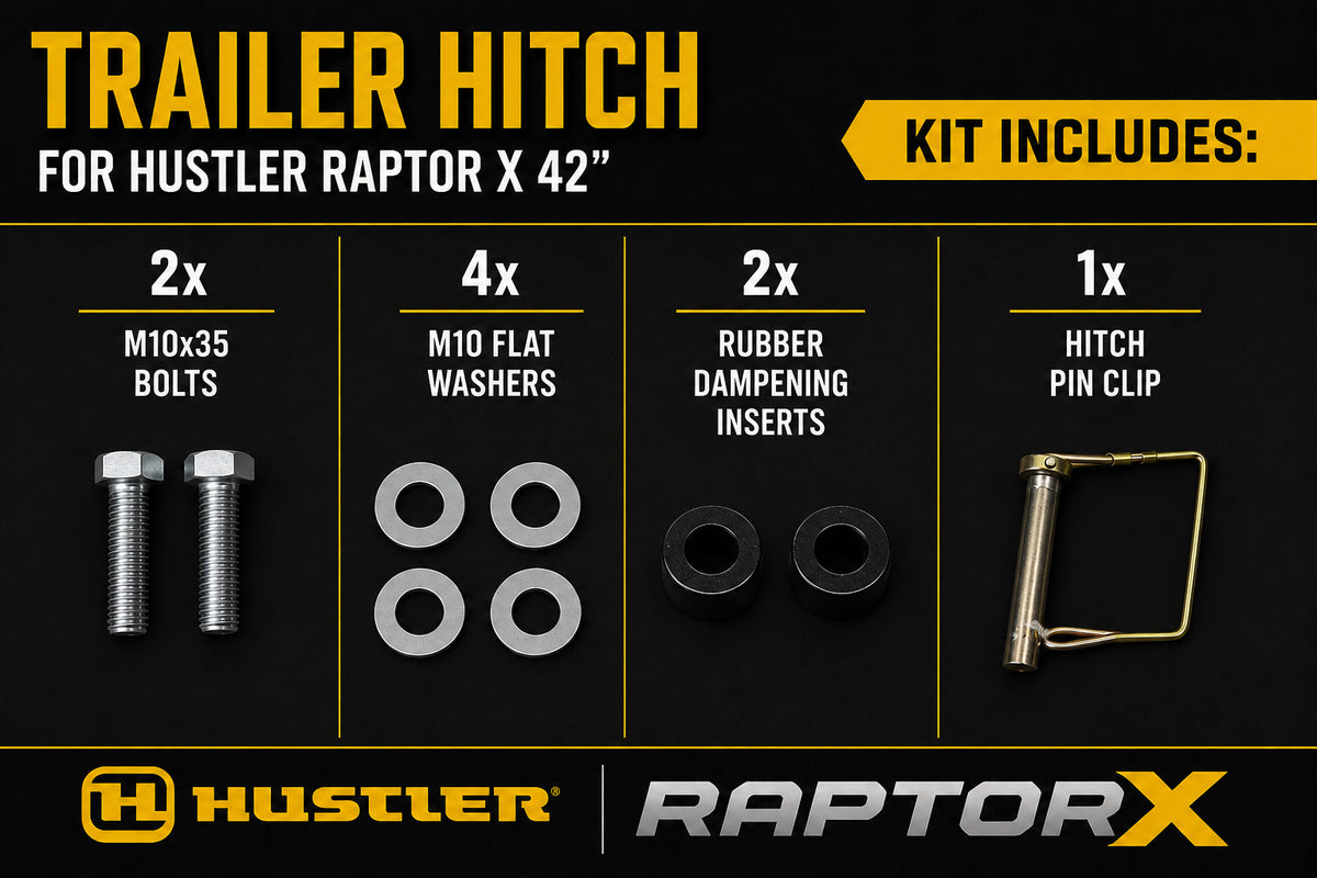 Hustler Raptor X 42" Mower Tow Hitch Kit + Pin Bolts Australian Made